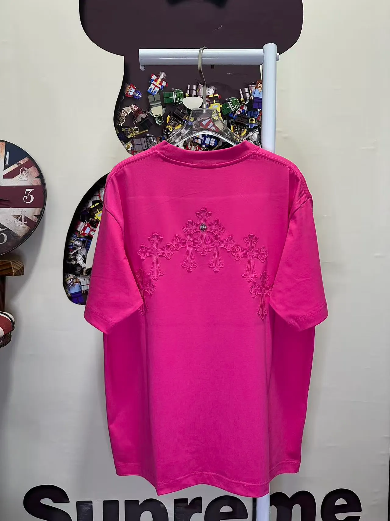 L 26876# 𝗖𝗵𝗿𝗼𝗺𝗲 𝗛𝗲𝗮𝗿𝘁𝘀 New Arrival Original ！ ： ➕100% 。 ： 🪡 ：White Black Gray Size：S XXL